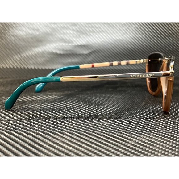 SALE! BURBERRY 54MM SILVER BROWN SUNGLASSES - Picture 3 of 4